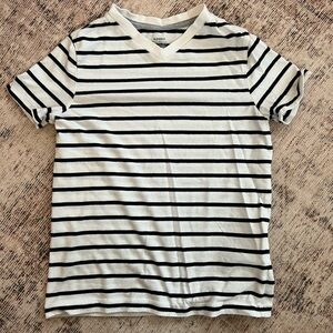 Old Navy Kids Black and White Striped Tee